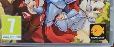Wargroove, the PEGI square on its front