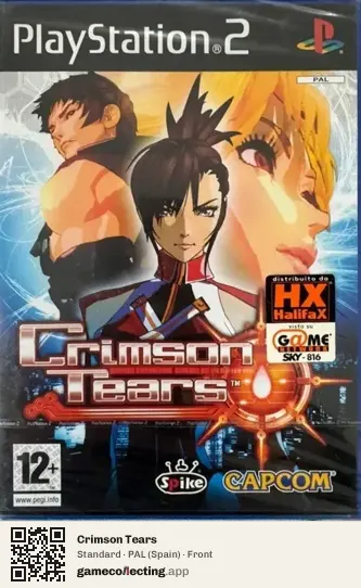 Crimson Tears PlayStation 2, Spain box front