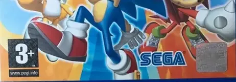 Sonic Heroes, the PEGI square on its front