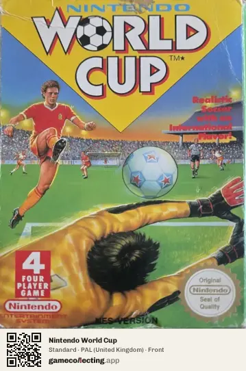 Nintendo World Cup Nintendo Entertainment System, United Kingdom box front