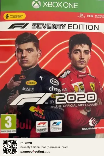 F1 2020 Xbox One, Germany box front