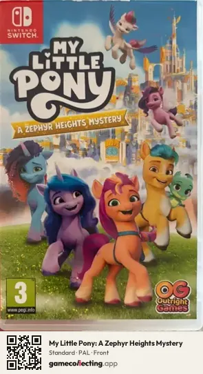 My Little Pony: A Zephyr Heights Mystery Nintendo Switch, PAL box front