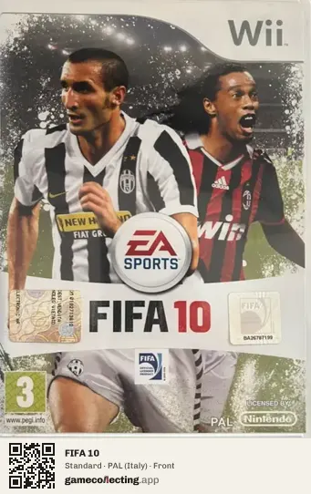 FIFA 10 Nintendo Wii, Italy box front