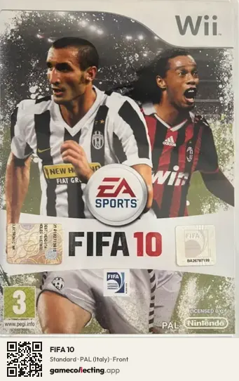 FIFA 10 Nintendo Wii, Italy box front