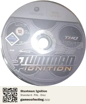 Stuntman: Ignition Xbox 360, PAL disc