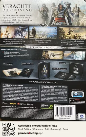 Assassin's Creed IV: Black Flag Computer, Germany box back