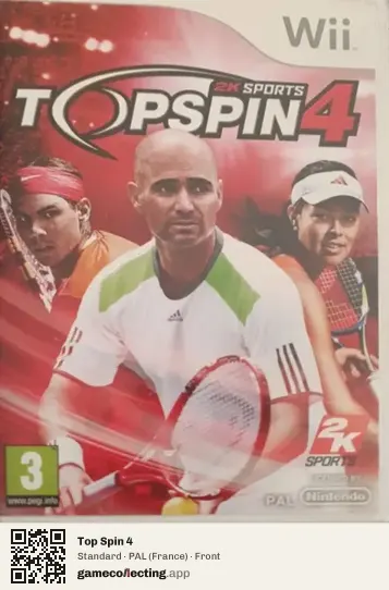 Top Spin 4 Nintendo Wii, France box front