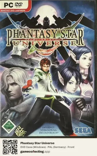 Phantasy Star Universe Computer, Germany box front
