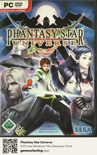 Phantasy Star Universe Computer, Germany box front