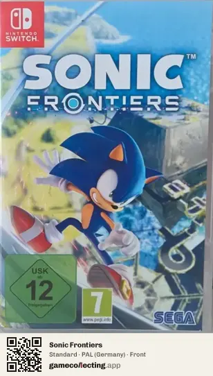 Sonic Frontiers Nintendo Switch, Germany box front