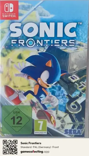 Sonic Frontiers Nintendo Switch, Germany box front