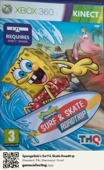 SpongeBob's Surf & Skate Roadtrip Xbox 360, Germany box front