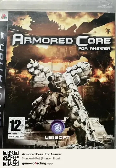 Armored Core: For Answer PlayStation 3, France box front