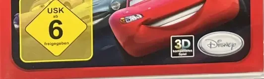 Disney/Pixar Cars 2, the USK square on its front