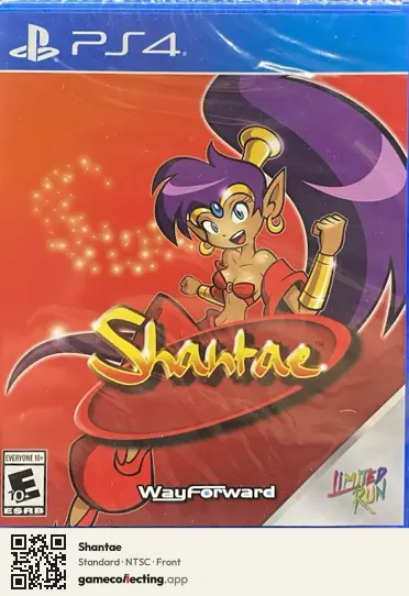 Shantae PlayStation 4, NTSC box front