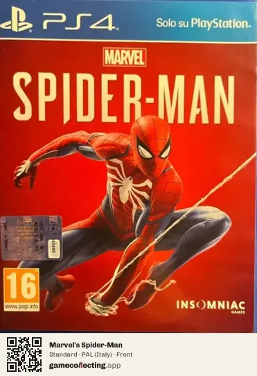 Marvel's Spider-Man PlayStation 4, Italy box front