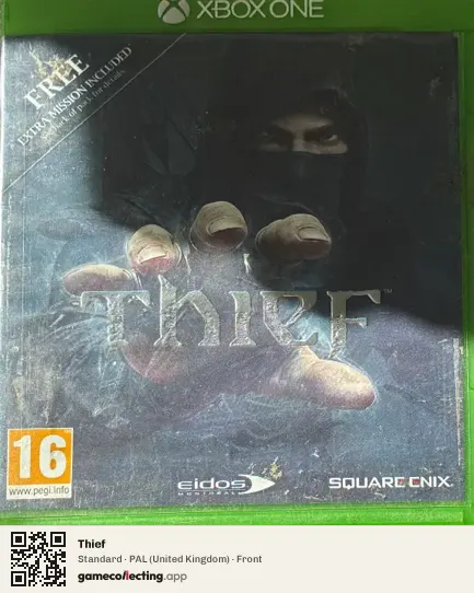 Thief Xbox One, United Kingdom box front