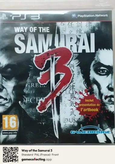 Way of the Samurai 3 PlayStation 3, France box front