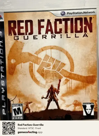 Red Faction: Guerrilla PlayStation 3, NTSC box front