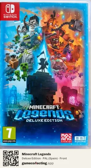 Minecraft Legends Nintendo Switch, Spain box front