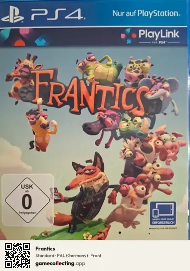 Frantics PlayStation 4, Germany box front