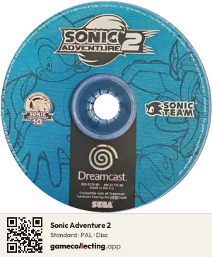 Sonic Adventure 2 Sega Dreamcast, PAL disc