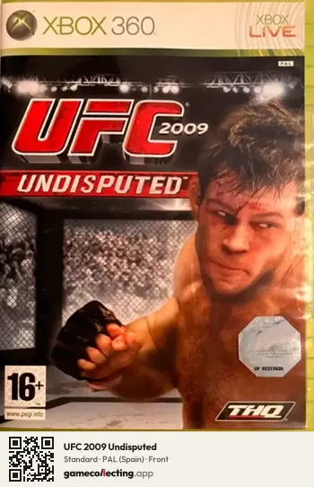 UFC 2009 Undisputed Xbox 360, Spain box front