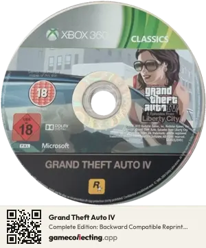 Grand Theft Auto IV Xbox 360, PAL disc
