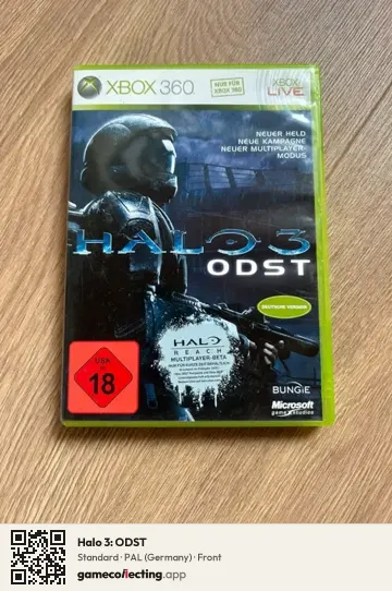 Halo 3: ODST Xbox 360, Germany box front