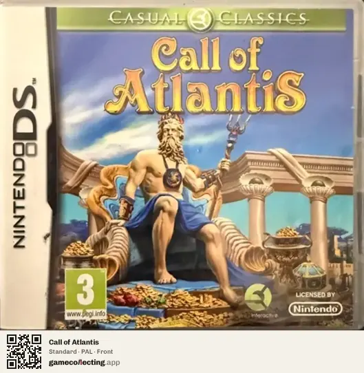 Call of Atlantis Nintendo DS, PAL box front