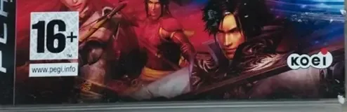 Dynasty Warriors 6: Empires, the PEGI square on its front