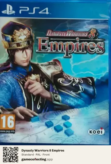 Dynasty Warriors 8 Empires PlayStation 4, PAL box front