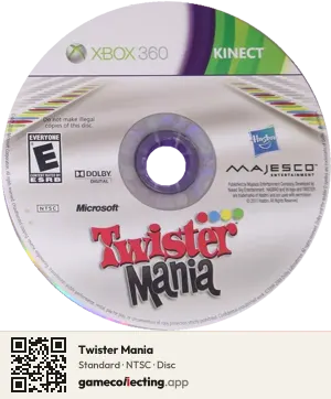 Twister Mania Xbox 360, NTSC disc