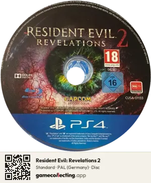 Resident Evil: Revelations 2 PlayStation 4, PAL disc