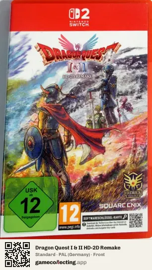 Dragon Quest I & II HD-2D Remake Nintendo Switch 2, Germany box front