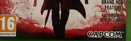 DmC: Devil May Cry, the PEGI square on its front