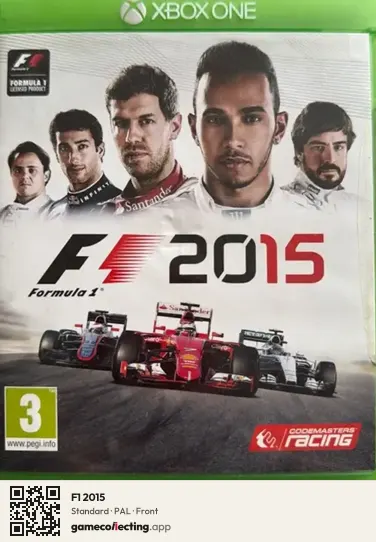 F1 2015 Xbox One, PAL box front