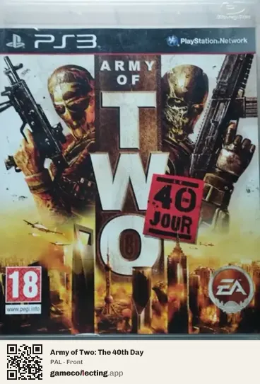 Army of Two: The 40th Day PlayStation 3, PAL box front