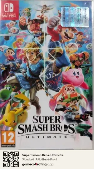 Super Smash Bros. Ultimate Nintendo Switch, Italy box front