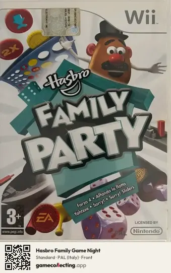 Hasbro Family Game Night Nintendo Wii, Italy box front