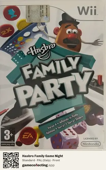 Hasbro Family Game Night Nintendo Wii, Italy box front