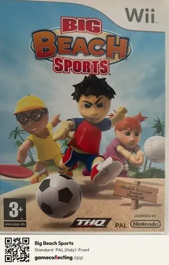 Big Beach Sports Nintendo Wii, Italy box front