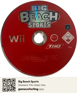Big Beach Sports Nintendo Wii, PAL disc