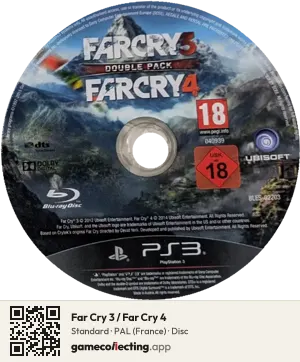 Far Cry 3 / Far Cry 4 PlayStation 3, PAL disc