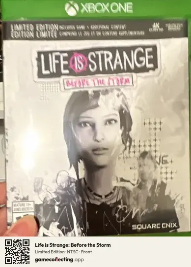 Life is Strange: Before the Storm Xbox One, NTSC box front