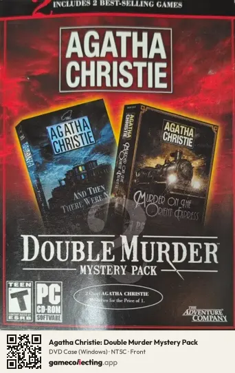 Agatha Christie: Double Murder Mystery Pack Computer, NTSC box front