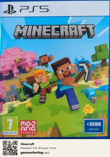 Minecraft PlayStation 5, France box front