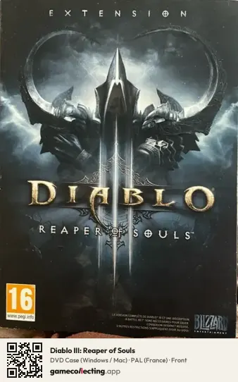 Diablo III: Reaper of Souls Computer, France box front