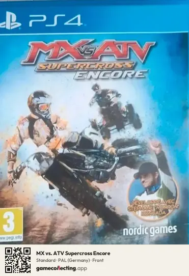 MX vs. ATV Supercross Encore PlayStation 4, Germany box front