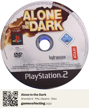 Alone in the Dark PlayStation 2, PAL disc